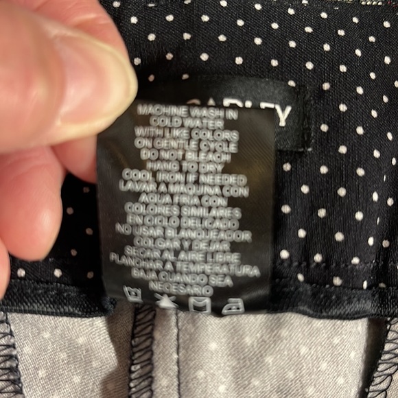 Hilary Radley Black White Polka Dot Shorts Medium - Picture 6 of 6